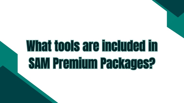 What tools are included in SAM Premium Packages video thumbnail